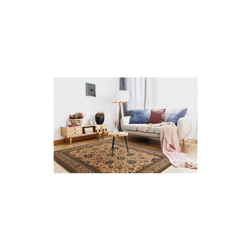 Dywan KESHAN Frędzle, orientalny klasyczny 7521/53555 beż / granat 200x290cm
