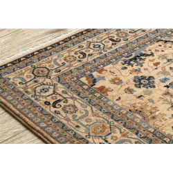 Dywan KESHAN Frędzle, orientalny klasyczny 7521/53555 beż / granat 200x290cm