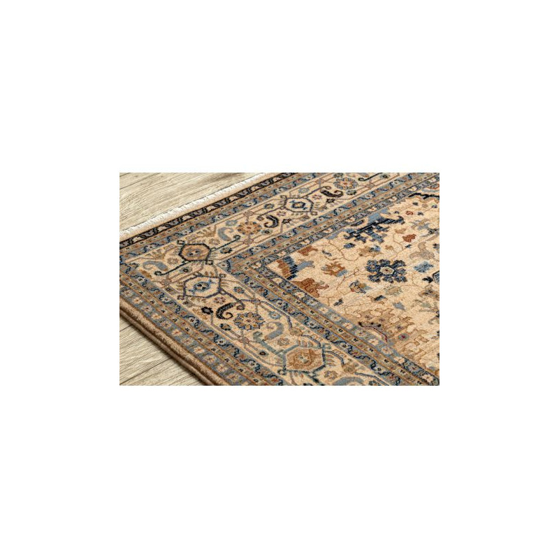 Dywan KESHAN Frędzle, orientalny klasyczny 7521/53555 beż / granat 200x290cm