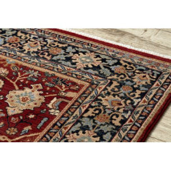 Dywan KESHAN Frędzle, orientalny klasyczny 7522/53588 beż / bordo / granat 160x230cm