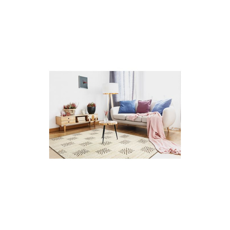 Dywan PURE Kwadraty geometryczny 5842-17731 krem / beż 80x140cm Dywan PURE Kwadraty geometryczny 5842-17731 krem / beż 80x140cm
