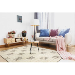 Dywan PURE Kwadraty geometryczny 5842-17731 krem / beż 120x160cm
