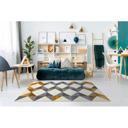 Dywan GINA 21245861 Zygzak geometryczny beż / szary 80x150cm Dywan GINA 21245861 Zygzak geometryczny beż / szary 80x150cm