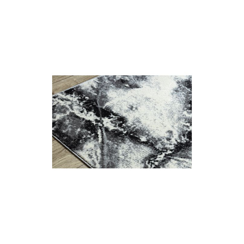 Dywan KAKE 25817657 Marmur nowoczesny czarny / biały 80x150cm Dywan KAKE 25817657 Marmur nowoczesny czarny / biały 80x150cm