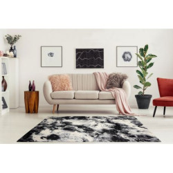 Dywan KAKE 25817657 Marmur nowoczesny czarny / biały 160x230cm Dywan KAKE 25817657 Marmur nowoczesny czarny / biały 160x230cm
