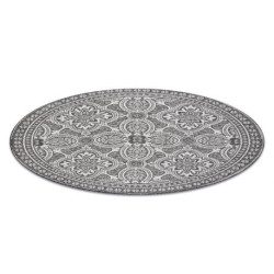 Dywan SZNURKOWY SIZAL LOFT 21193 koło BOHO kość słoniowa/srebrny/szary koło120 cm