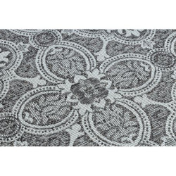Dywan SZNURKOWY SIZAL LOFT 21193 koło BOHO kość słoniowa/srebrny/szary koło120 cm