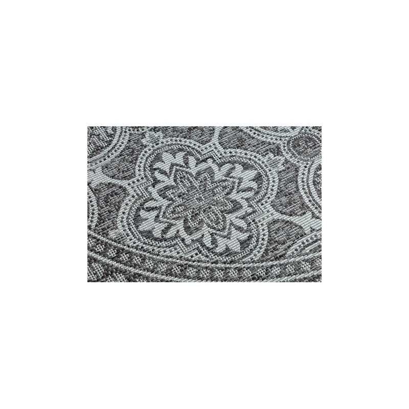 Dywan SZNURKOWY SIZAL LOFT 21193 koło BOHO kość słoniowa/srebrny/szary koło 160cm
