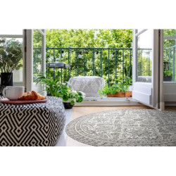 Dywan SZNURKOWY SIZAL LOFT 21193 koło BOHO kość słoniowa/srebrny/taupe koło 120cm Dywan SZNURKOWY SIZAL LOFT 21193 koło BOHO kość słoniowa/srebrny/taupe koło 120cm