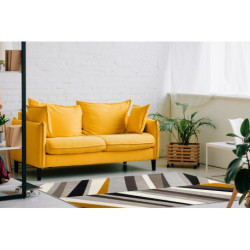 Dywan LISBOA 27237655 Jodełka szary / żółty 80x150cm Dywan LISBOA 27237655 Jodełka szary / żółty 80x150cm