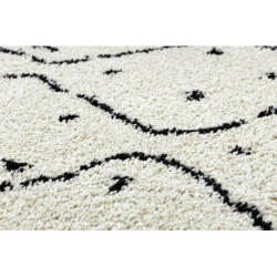 Dywan BERBER TETUAN B751 zygzak krem Frędzle berberyjski marokański shaggy 200x290cm