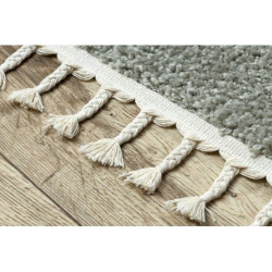 Dywan BERBER 9000 zielony Frędzle berberyjski marokański shaggy 140x190cm Dywan BERBER 9000 zielony Frędzle berberyjski marokański shaggy 140x190cm