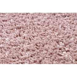 Dywan BERBER 9000 koło różowy Frędzle berberyjski marokański shaggy koło 120cm