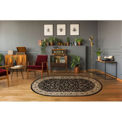 Dywan ROYAL ADR owal wzór 1745 czarny 150x250cm Dywan ROYAL ADR owal wzór 1745 czarny 150x250cm