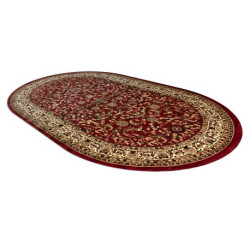 Dywan ROYAL ADR owal wzór 1745 bordo 100x180cm