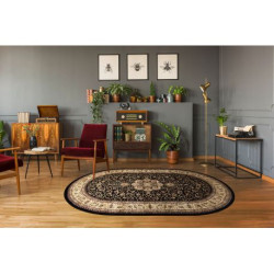 Dywan ROYAL ADR owal wzór 521 czarny 150x250cm Dywan ROYAL ADR owal wzór 521 czarny 150x250cm