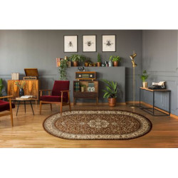 Dywan ROYAL ADR owal wzór 521 brązowy 150x250cm Dywan ROYAL ADR owal wzór 521 brązowy 150x250cm