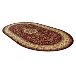 Dywan ROYAL ADR owal wzór 521 bordo 100x180cm