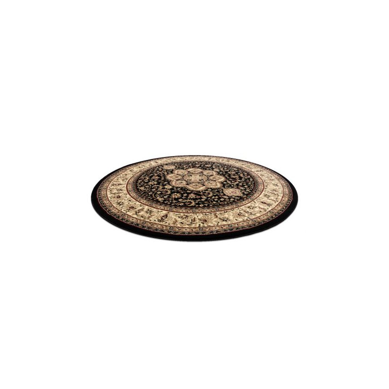 Dywan ROYAL ADR koło wzór 521 czarny koło 150cm Dywan ROYAL ADR koło wzór 521 czarny koło 150cm