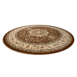 Dywan ROYAL ADR koło wzór 521 brązowy koło 120cm