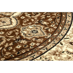 Dywan ROYAL ADR koło wzór 521 brązowy koło 120cm