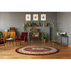 Dywan ROYAL ADR koło wzór 521 bordo koło 120cm