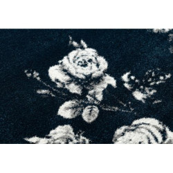 Dywan GNAB 60642734 Kwiaty róże granat / biały 140x200cm Dywan GNAB 60642734 Kwiaty róże granat / biały 140x200cm