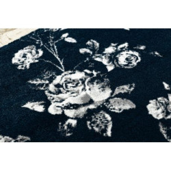 Dywan GNAB 60642734 Kwiaty róże granat / biały 140x200cm Dywan GNAB 60642734 Kwiaty róże granat / biały 140x200cm