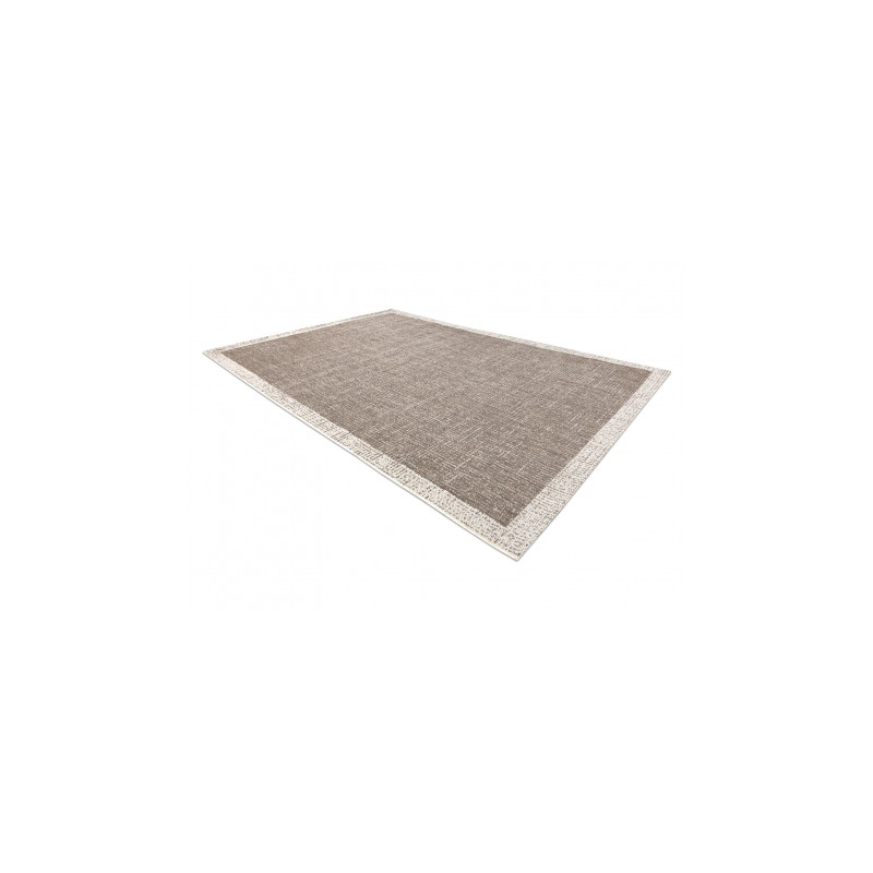 DYWAN SZNURKOWY SIZAL FLOORLUX 20401 Ramka taupe / szampański  120x170cm