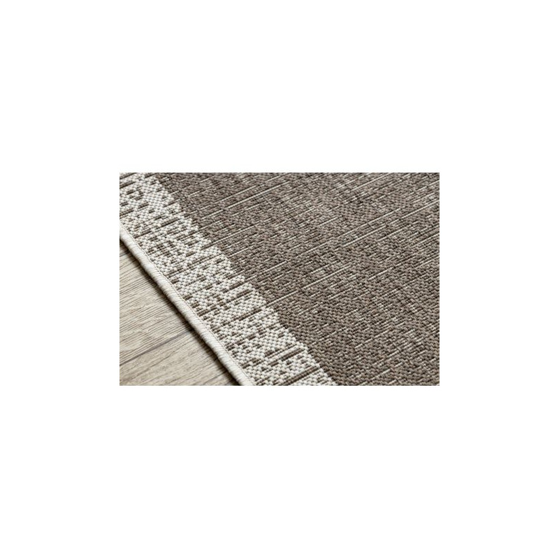 DYWAN SZNURKOWY SIZAL FLOORLUX 20401 Ramka taupe / szampański  120x170cm
