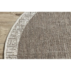 DYWAN SZNURKOWY SIZAL FLOORLUX KOŁO 20401 Ramka taupe / szampański  koło 160cm
