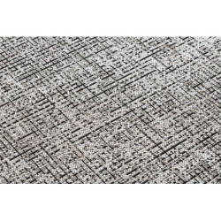 DYWAN SZNURKOWY SIZAL FLOORLUX KOŁO 20401 Ramka srebrny / czarny koło 160cm
