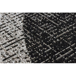 DYWAN SZNURKOWY SIZAL FLOORLUX KOŁO 20401 Ramka czarny / srebrny   koło 120cm