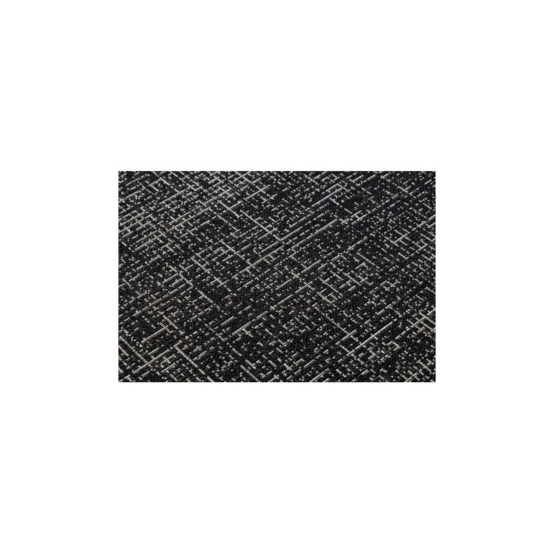 DYWAN SZNURKOWY SIZAL FLOORLUX KOŁO 20401 Ramka czarny / srebrny   koło 160cm