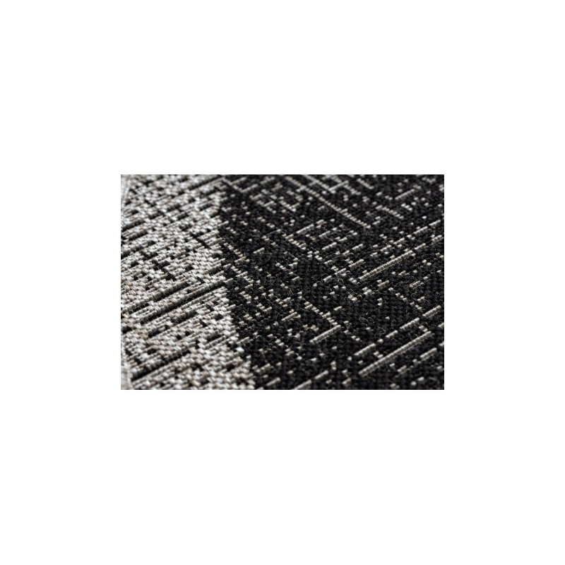 DYWAN SZNURKOWY SIZAL FLOORLUX KOŁO 20401 Ramka czarny / srebrny   koło 160cm
