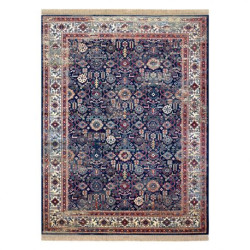 Dywan WINDSOR 22993 ORNAMENT, PRZECIERANY, FRĘDZLE granat / kość słoniowa 160x230cm