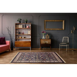 Dywan WINDSOR 22991 ORNAMENT, RAMKA, FRĘDZLE granat / kość słoniowa 60x100cm Dywan WINDSOR 22991 ORNAMENT, RAMKA, FRĘDZLE granat / kość słoniowa 60x100cm