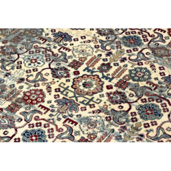 Dywan WINDSOR 22993 ORNAMENT, PRZECIERANY, FRĘDZLE kość słoniowa / czerwony 160x230cm