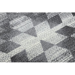Dywan KAKE 25812677 Geometryczny - Romby, Trójkąty 3D szary / czarny 120x170cm