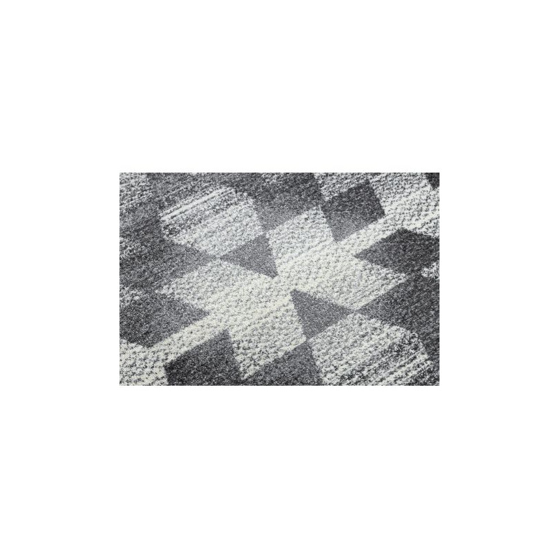 Dywan KAKE 25812677 Geometryczny - Romby, Trójkąty 3D szary / czarny 120x170cm