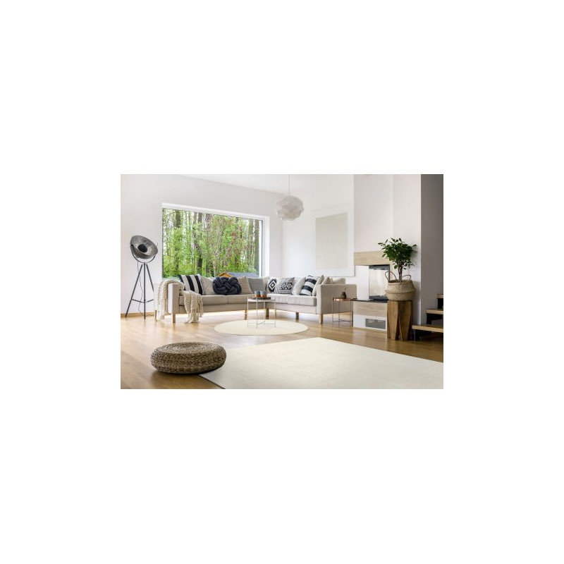 Nowoczesny dywan do prania LATIO 71351056 koło krem koło 120cm Nowoczesny dywan do prania LATIO 71351056 koło krem koło 120cm