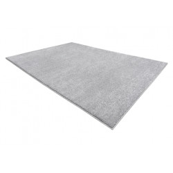 Dywan SOFT 2485 Jednolity, jednokolorowy srebrny 80x150cm