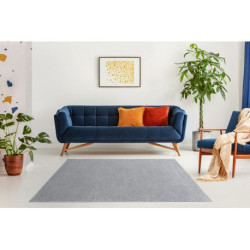 Dywan SOFT 2485 Jednolity, jednokolorowy srebrny 80x150cm
