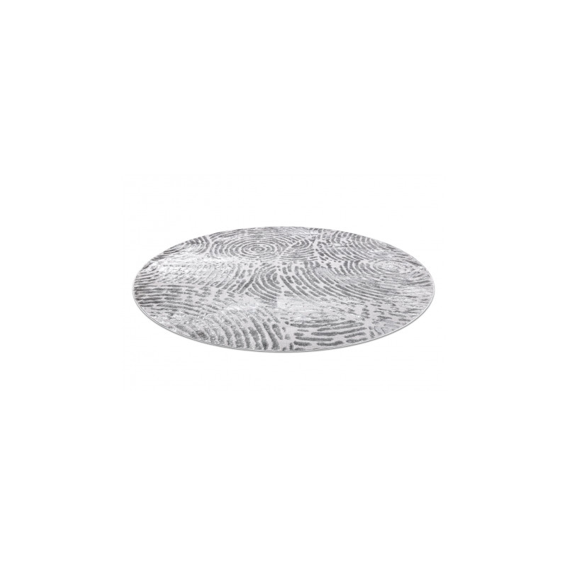 Dywan MEFE nowoczesny Koło 8725 Koła odcisk palca - Strukturalny, dwa poziomy runa szary koło 160cm Dywan MEFE nowoczesny Koło 8725 Koła odcisk palca - Strukturalny, dwa poziomy runa szary koło 160cm