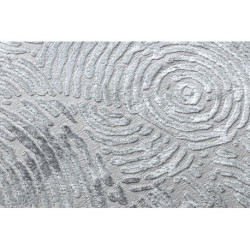 Dywan MEFE nowoczesny Koło 8725 Koła odcisk palca - Strukturalny, dwa poziomy runa szary koło 160cm Dywan MEFE nowoczesny Koło 8725 Koła odcisk palca - Strukturalny, dwa poziomy runa szary koło 160cm