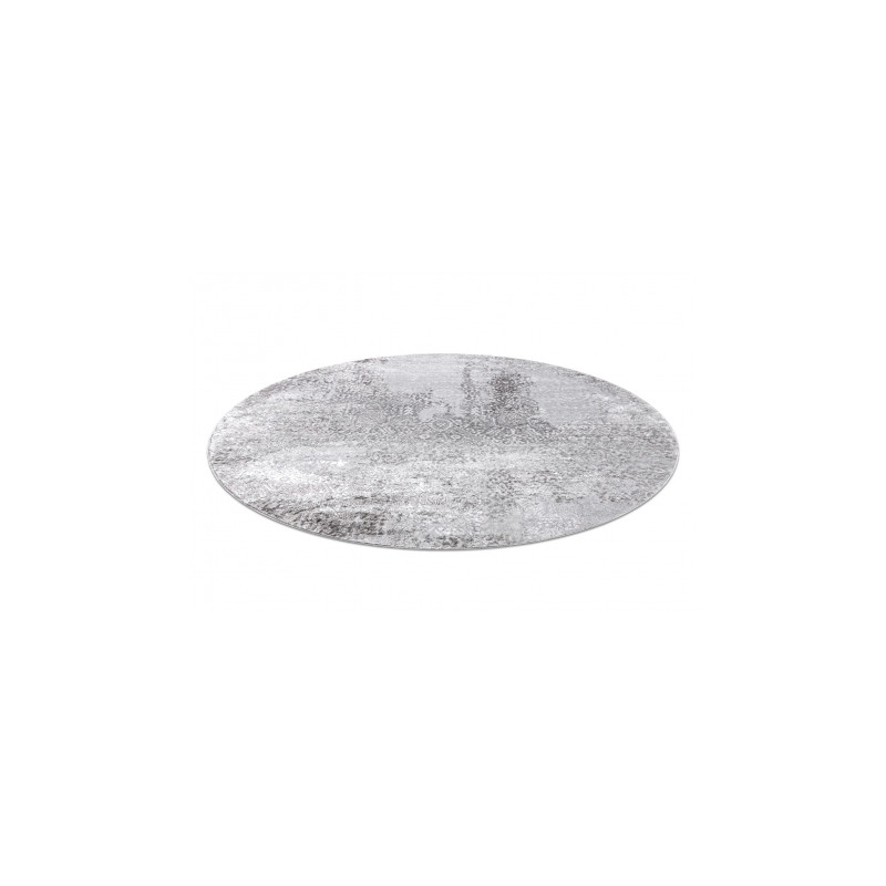 Dywan MEFE nowoczesny Koło 8731 Przecierany vintage - Strukturalny, dwa poziomy runa szary koło 100cm Dywan MEFE nowoczesny Koło 8731 Przecierany vintage - Strukturalny, dwa poziomy runa szary koło 100cm