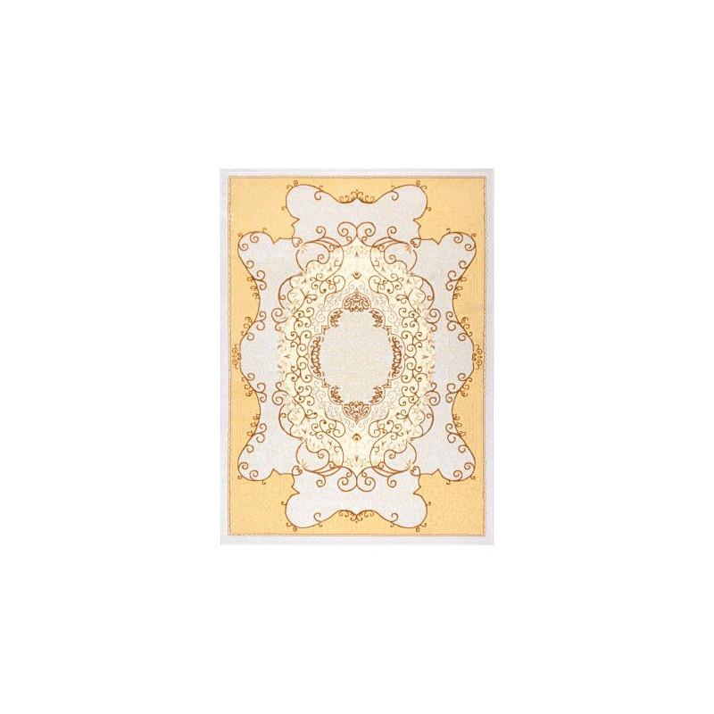 Dywan OPERA 0A009A C91 45 Ornament - Strukturalny, dwa poziomy runa kość słoniowa / żółty 160x230cm