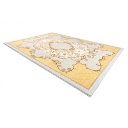 Dywan OPERA 0A009A C91 45 Ornament - Strukturalny, dwa poziomy runa kość słoniowa / żółty 160x230cm