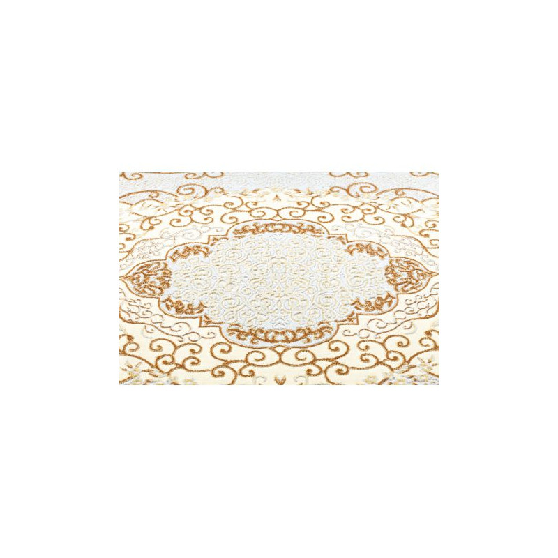Dywan OPERA 0A009A C91 45 Ornament - Strukturalny, dwa poziomy runa kość słoniowa / żółty 160x230cm