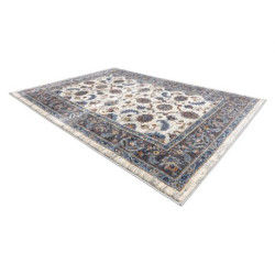 Dywan SOFT 6019 KWIATY RAMKA beż / niebieski / czerwony 120x170cm